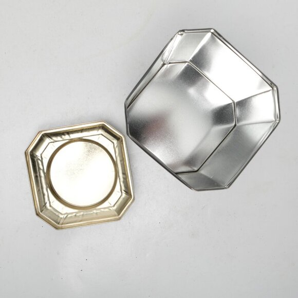 Vintage Jacksons of Piccadilly Early Grey Tea Tin Shabby Chic Rose Metal Decor - Picture 4 of 8